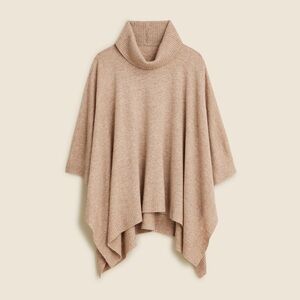 J. Crew Wool-Cashmere Blend Turtleneck Poncho